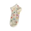 Calcetines tobilleros de verano para mujer color dopamina calcetines de lunares calcetines invisibles a rayas calcetines de algodón para mujer calcetines de moda Zhuji al por mayor