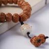 Pulsera de cuentas de Bodhi con pequeños diamantes, pulsera de carbón de Bodhi tostado de mano, pulsera de rosario Wenwan de gatito lindo para hombres y mujeres