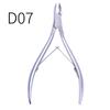 Tijeras de acero inoxidable d501 para piel muerta, herramienta de manicura para uñas, eliminación de piel muerta, ranura para uñas con púas, cortaúñas con boca de águila.