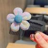 Artefacto para Quiebre de Cabello Infantil Peine para Cabello Acabado de Flequillo Horquilla de Flor Accesorios para el Cabello de Verano Parte Trasera de la Cabeza Horquilla para Cabello Femenino Tocado