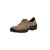 Mocasines Redondos de Suela Gruesa Esmerilada para Mujer, Plataforma de Cuña Moderna Modelo Nuevo 2026, Zapatos Casuales de Senderismo con Cordones Color Caqui