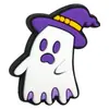 Série Fantasma de Halloween Caneta com Contas Patch Espesso Dupla Face Cola Macia de PVC Contas Queimadas Corrente de Celular DIY Acessórios Perfurados