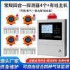 Detector de gas cuatro en uno, oxígeno fijo, gas inflamable, monóxido de carbono, sulfuro de hidrógeno, detector dos en uno, tres en uno