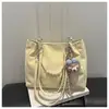Bolsa Feminina Moda Transfronteiriça 2026 Novo Estilo Versátil para o Dia a Dia com Toque de Alta Qualidade, Corrente de Pérolas, Grande Capacidade, Bolsa de Ombro Tote Casual