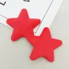 Accesorios de Estrella de Cinco Puntas de Felpa Súper Suave de Doble Cara de 6.5 cm Accesorios para Ropa y Juguetes DIY Materiales de Accesorios de Tela de Estrella