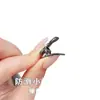 Mini Pinza para el Cabello con Lazo y Pedrería para Mujer, Exquisito Pinza para Flequillo Estilo Coreano, Pinza Lateral, Accesorio para el Cabello Versátil y Elegante