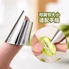 Protetor de Dedo para Colheita de Vegetais em Aço Inoxidável, Protetor de Dedo, Manga de Dedo, Descascador de Alho, Cortador de Edamame, Faca para Polegar