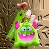 Mini Porta-Moedas de Silicone Lina Belle Chaveiro Pingente Bolsa Pequena Fofa para Presente Chave de Carro Item Pequeno