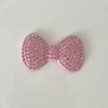 Lazo de diamantes de imitación de arcilla strass kt corbata de lazo parche de fondo plano acrílico accesorios para funda de teléfono accesorios para el cabello al por mayor