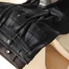 Calça de Lã Acetato Lã Grossa Aquecida Cintura Alta Reta Justa Perna Larga para Mulheres Outono Inverno C1025Y