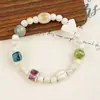 Cerámica Jingdezhen Hecha a Mano Estilo Étnico Joyería Puestos de Mercado Nocturno Pulseras Versátiles Joyería Popular Venta al por Mayor