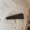 Clip BB de Tela Retro Estilo Coreano de Principios de Otoño Clip Sencillo de Terciopelo para el Cabello para Salir Clip para Mechas Laterales Clip de Alta Gama para Cabello Rebelde para Mujeres