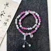 Puesto de Mercado Nocturno Pulsera de Mariposa Ins Pulsera Gris Luna Versátil Elegante Moderna Regalo para Estudiante Regalo para Estudiante