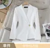 Venta al por mayor transfronteriza de nuevo blazer negro de manga larga para otoño e invierno para mujer, traje profesional con pantalones acampanados conjunto de dos piezas