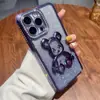 Oso Arenoso Violento Adecuado para Funda de Teléfono Móvil Iphone15 Apple 16Promax Gradiente de Pedrería 12 Brillo 13 Mujer 11