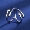 Anillo de pareja de abrazo de amor estilo coreano Jane Love anillo de abrazo de moda Anillo de pareja abierto