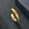Anel Giratório Fosco de 4mm Anel para Dedo Indicador Anel de Cauda Única Estiloso Moderno Moda Joias Atacado para Homens e Mulheres