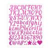 Venta al por mayor transfronteriza Pegatinas de letras de polvo de brillo Pegatinas digitales Punto DIY Decorativo Polvo dorado Pegatinas de letras con brillo