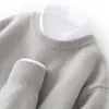 Suéter grueso de cuello redondo para hombre hecho de cachemira premium, un nuevo estilo otoño/invierno, que ofrece un toque de lujo, adecuado para uso de negocios y casual, y una opción de tejido versátil