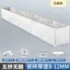 Fivela de fixação de telha de liga de alumínio de aço esquerdo vaso de flores piscina de vegetais piscina de peixes conector de reforço de vidro caixa de plantio acessórios