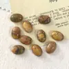 Pedra Semi-Preciosa de Ágata de Cristal Vendida Quente Transfronteiriça Cabochão Oval 10*14mm Pedra Solta para Inlay DIY em Joias