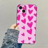 Carcasa para teléfono móvil con estampado de corazón para comercio exterior de iPhone 15