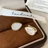 Design de Moda Personalizado Transfronteiriço, Brincos Super Brilhantes de Zircônia Incrustada em Forma de Gota D'água, Brincos de Luxo Leve Versáteis de Nicho