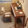Escritorio de Madera Maciza para Uso en Casa, Adulto, Apartamento Pequeño, Mesa Larga, Moderno Sencillo, Habitación de Estudiante, Escritorio para Escribir, Escritorio para Computadora de Escritorio