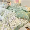 Tecido espessado lençol de cama capa de edredom conjunto de quatro peças tecido de cama sarja tecido de largura larga liquidação outros outros