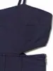 Ropa de Mujer Transfronteriza Verano 2026 Nuevo Estilo Europeo y Americano Elegante Vestido Midi Adelgazante con Abertura en la Cintura y Escote Recto