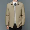 Ropa para Hombres de Mediana Edad y Mayores al por Mayor, Chaquetas Ejecutivas de Solapa para Primavera y Otoño, Ropa de Abrigo para Hombre, Chaquetas Casuales de Moda Estilo Papá, Ropa de Negocios