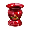 Escupidera roja de boda con tapa, diseño de dragón y fénix en esmalte, cubo de bendición matrimonial, dote de la novia, cubo para orina de uso doméstico