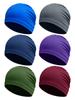 Gorro Turbante de Seda Helada para Exteriores Delgado de Licra Alta Elasticidad para Hombre Gorra de Ciclismo para Bicicleta Color Sólido Elástico Secado Rápido Gorra Deportiva