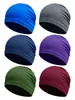 Touca de Ciclismo de Verão para Exterior, Proteção Completa para as Orelhas, Touca Liner de Motocicleta da Moda, Cor Sólida, Toque Gelado, Capacete Esportivo Anti-UV