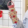 Copo Térmico com Separação de Chá e Água Aço Inoxidável 304 Bolsa de Viagem Copo de Chá para Exterior Feminino Aparência Elegante Presente Copo de Água Personalização