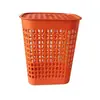 Cesta de Lavandería Grande de Plástico de Color Sólido con Agujeros y Tapa, Nueva, para Limpieza y Almacenamiento en el Baño del Hogar