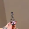 Novo Estilo Chinês Pipa Grampo de Cabelo Menina Design de Flores Clipe para Franja Lateral Clipe Criativo para Cabelos Quebrados Grampo de Cabelo Antigo Acessório de Cabeça