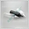 Botella blanca de 400 ml con boca de precisión, hombro plano y cuerpo flexible para envasado de sérum, frasco médico de PET con tapa de precisión y frasco de fragancia