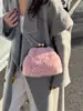 Bolso de Cadena de Felpa Nuevo Transfronterizo Estilo Chino Antiguo Elegante Bolso de Mano Bolso de Hombro Bolso Cruzado Bolso de Concha Bolso de Mujer