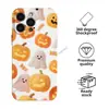 Suave e fofo, design de abóbora e fantasma de Halloween desenhado à mão, capa estilo filme para iPhone 18pm, ultrafina, capa rígida de cobertura total para iPhone 14pm