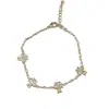 Pulsera cruzada única y elegante, versátil, de diamantes completos superbrillantes, con un diseño minimalista y lujoso, joyería al por mayor