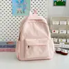 Moda Transfronteriza Estilo Coreano Estudiante Alta Apariencia Bordado de Moño Fresco y Ligero Mochila de Gran Capacidad
