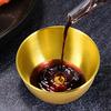 Tazón de Acero Inoxidable para Salsa Tazón Dorado para Salsa Plato para Condimentos Tazón Pequeño para Sushi Tazón para Mermelada Taza para Salsa