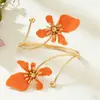 Pulsera de Flor de Múltiples Capas con Goteo de Aceite de Moda de Lujo Ligero de Venta Caliente Transfronteriza Europea y Americana Estilo Pastoral de Verano Joyería de Mano Versátil para Vacaciones para Mujeres