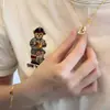 Pulsera de Cadena para Suéter con Colgante de Caballo de Madera Sólida de Alto Gama Tendencia Año del Caballo Venta al por Mayor