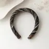 Diadema de punto de color arcoíris Maillard de caramelo, diadema de ala ancha, pinza para el pelo, accesorio para el cabello de alta gama de moda