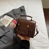 Bolso Pequeño Cruzado de Diseño de Nicho Retro Estilo Academia 2026 Primavera Nueva Moda Simple Moderno Estilo Coreano Bolso Cuadrado Pequeño