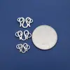 Plata de ley S925 accesorios de plata para pulseras y collares DIY con cuentas hebilla de pulsera hebilla de collar anillo doble hebilla M