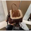 Mochilas Femininas Resistentes ao Desgaste para Outono e Inverno, Mochilas de Trabalho com Contraste Retro, Tendência Transfronteiriça