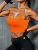 Ropa Interior Deportiva Sexy de Espalda Europea y Americana Sostén para Correr a Prueba de Impactos Fitness Sujetador de Yoga de Punto Sin Costuras de Alta Elasticidad 050